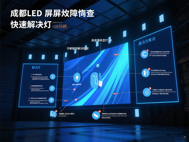成都LED顯示屏常見故障排查：快速解決亮燈問題