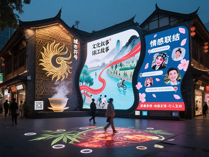 成都LED顯示屏的&ldquo;城市表情&rdquo;：如何通過(guò)大屏傳遞城市精神？